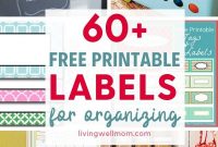 60+ Free Printable Labels For Organizing Your Home – Living pertaining to Bin Labels Template