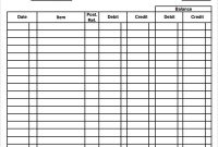 7 Best Images Of Accounting Ledger Template Printable – Free inside Blank Ledger Template