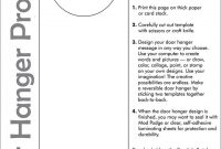 7+ Door Hanger Templates To Download & Print | Door Hanger pertaining to Door Label Template