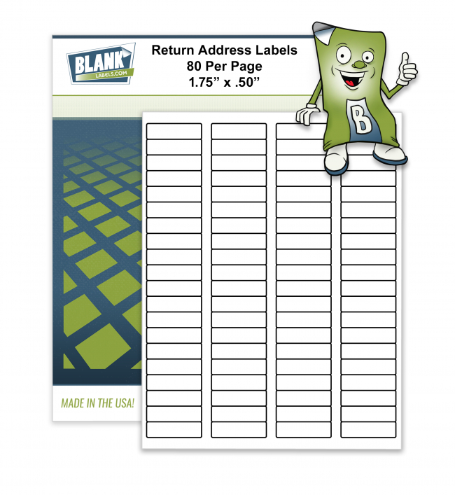 80 Labels Per Sheet - 1.75&quot; X .50&quot; intended for 80 Labels Per Sheet Template