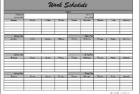 9 Best Images Of Free Printable Monthly Schedule Templates within Blank Monthly Work Schedule Template