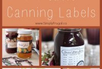 A Round-Up Of Free Printable Canning Labels – for Canning Labels Template Free