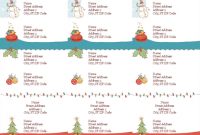 Address Labels (Christmas Spirit Design, 30 Per Page, Works within Return Address Labels Template 30 Per Sheet