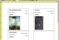 Art Gallery Software: Print Labels throughout Artwork Label Template