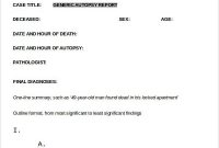 Autopsy Report Template – 6+ Free Word, Pdf Documents inside Blank Autopsy Report Template