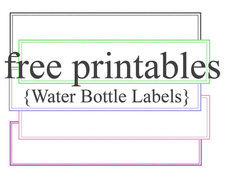 Baby Water Bottle Label Template Free | Water Bottle Labels with Free Custom Water Bottle Labels Template
