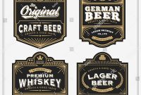 Beer Label Templates – Free & Premium Psd, Ai, Vector, Eps intended for Beer Label Template Psd