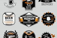 Beer Label Vector Free Vector Download (8,912 Free Vector within Beer Label Template Psd