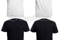 Black And White V-Neck Shirt Mock Up within Blank V Neck T Shirt Template