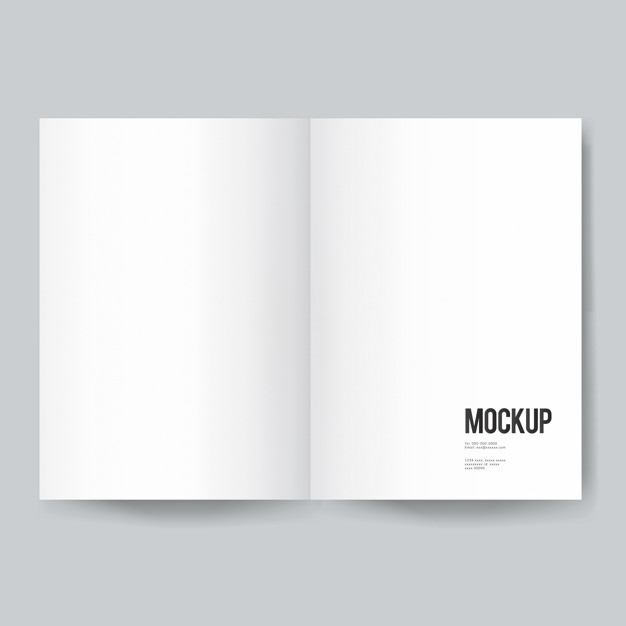 Blank Book Or Magazine Template Mockup | Free Psd File pertaining to Blank Magazine Template Psd