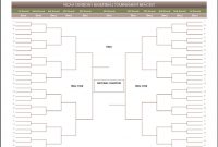 Blank Bracket Template. Vector Illustration Of A Blank pertaining to Blank March Madness Bracket Template