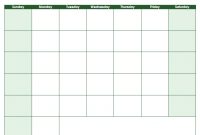 Blank Calendar Template – Free Printable Blank Calendars throughout Blank One Month Calendar Template