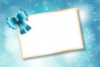 Blank Christmas Card On Bright Background | Free Vector inside Blank Christmas Card Templates Free