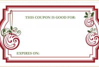 Blank Coupon Template Free | Coupon Template, Free Coupon within Blank Coupon Template Printable