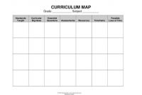 Blank Curriculum Map Template - Free Download | Curriculum pertaining to Blank Curriculum Map Template