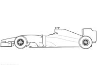 Blank Formula 1 Race Car Coloring Page | Free Printable within Blank Race Car Templates