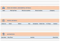 Blank Itinerary Templates – Word Excel Samples intended for Blank Trip Itinerary Template