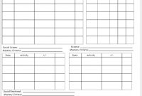 Blank Monthly Data Sheet Template (Free!). Keep Your Iep throughout Blank Iep Template