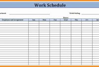 Blank Monthly Work Schedule Template (5 Di 2020 (Dengan Gambar) intended for Blank Monthly Work Schedule Template