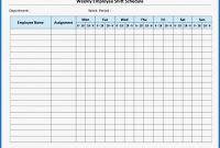 Blank Monthly Work Schedule Template regarding Blank Monthly Work Schedule Template