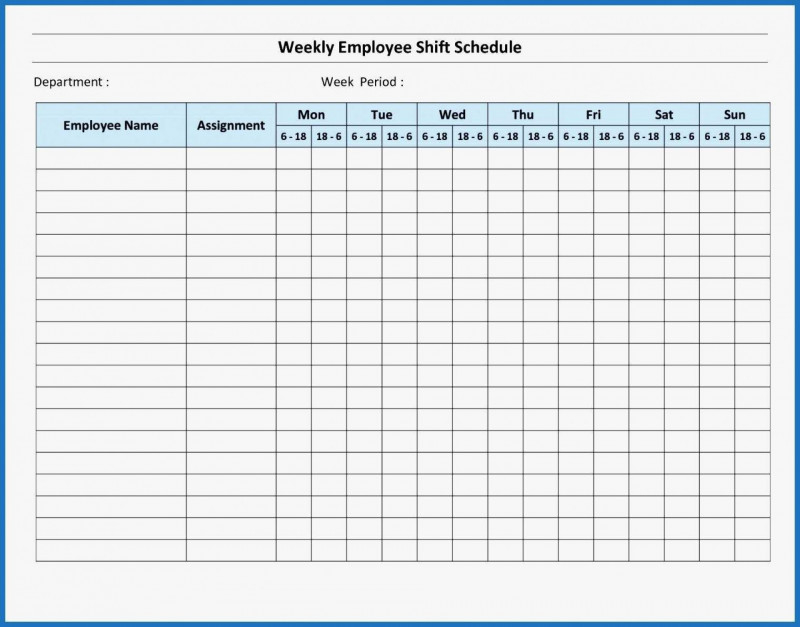 Blank Monthly Work Schedule Template regarding Blank Monthly Work ...