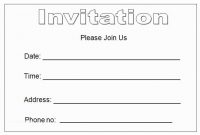Blank Party Invitations 27 Best Blank Invitation Templates with Blank Templates For Invitations