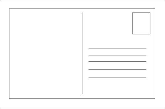 Blank-Postcard-Template … | Postcard Template, Printable with regard to Free Blank Postcard Template For Word