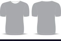 Blank T Shirt Gray Template with Blank Tee Shirt Template