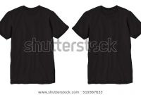 Blank T Shirt Template Black Tshirt Stock-Vektorgrafik for Blank Tee Shirt Template