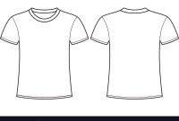 Blank T-Shirt Template Front And Back for Blank Tshirt Template Pdf
