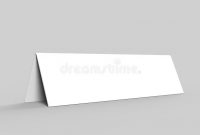 Blank Table Tent Card For Design Presentation Or Mock Up regarding Blank Tent Card Template