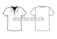 Blank Tshirt Vector Template Simple White Stock-Vektorgrafik within Blank T Shirt Outline Template