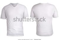 Blank Vneck Shirt Mock Template Front Stock Photo (Edit Now with Blank V Neck T Shirt Template