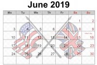 Blanks Usa Templates New 5 Blank June Calendar 2019 With with regard to Blanks Usa Templates