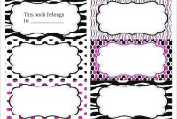Book Spine Template Stickers Templates My Sticker Book pertaining to Book Label Template Free