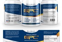 Brain Alpha Gpc Supplement Label Template Http://www with regard to Dietary Supplement Label Template