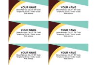 Business Cards – Office with Free Blank Business Card Template Word
