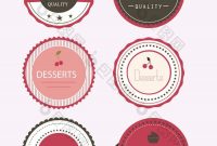 Cake Label Vector | Free Graphic Design, Sticker Labels for Dessert Labels Template