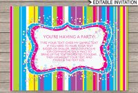 Candyland Party Invitations Template intended for Blank Candyland Template
