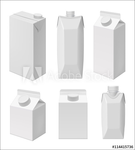 Cardbox Juice And Milk Box Blank Packaging Template regarding Blank Packaging Templates