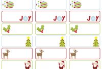 Christmas Address Labels. Free Template Download. Design inside Christmas Address Labels Template