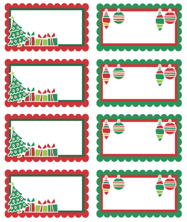 Christmas Labels Ready To Print! | Christmas Labels Template within Xmas Labels Templates Free