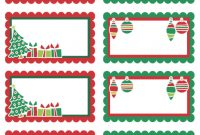 Christmas Labels Ready To Print! | Free Printable Labels in Christmas Address Labels Template