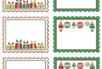 Christmas Labels Ready To Print! | Free Printable Labels with regard to Xmas Labels Templates Free