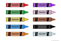 Crayon Template | Crayon Template, Crayon, Color Crayons in Crayon Labels Template