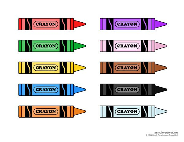 Crayon Template | Crayon Template, Crayon, Color Crayons in Crayon Labels Template