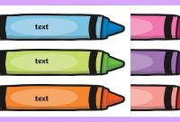 Crayon Tray Labels (Teacher Made) with regard to Crayon Labels Template