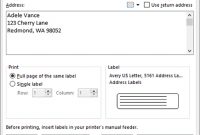 Create And Print Labels – Office Support inside Return Address Label Template For Mac