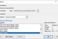 Create And Print Labels – Office Support intended for Microsoft Word Label Printing Templates