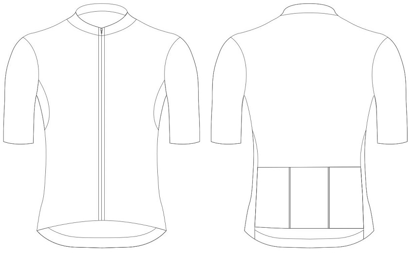 Custom Blank Cycling Jersey Design Template - Cyclingbox for Blank Cycling Jersey Template